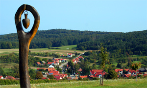 Statues in the landscape